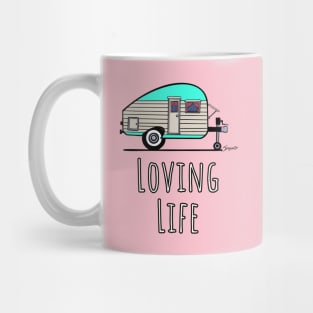 Camping Life Tshirt Vintage Camper LOVING LIFE gift Mug